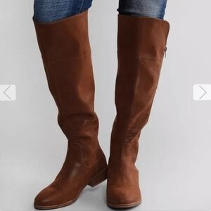 Mia Carsyn Knee High Brown Faux Leather Boot 6M
